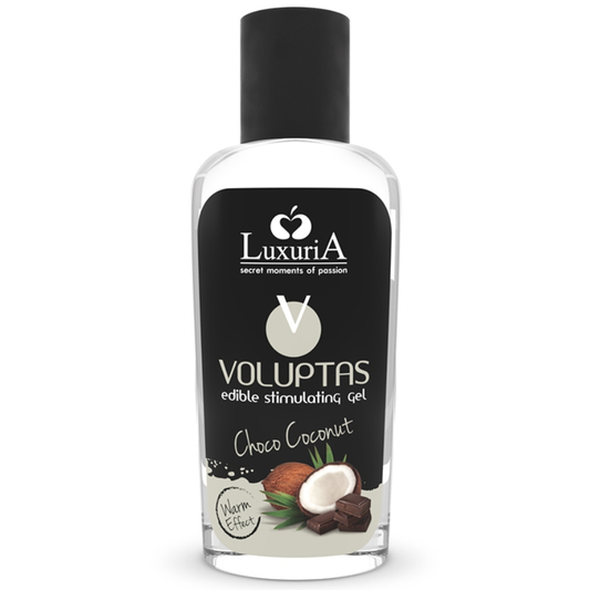 INTIMATELINE LUXURIA - VOLUPTAS GEL DE MASSAGEM COMESTÍVEL EFEITO AQUECIMENTO - COCO E CREME 100 ML