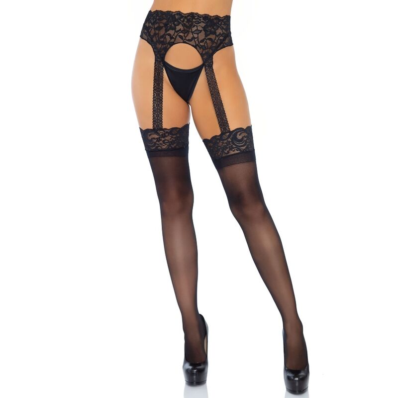 LEG AVENUE - MEIAS SUSPENSAS OPACAS TAMANHO ÚNICO