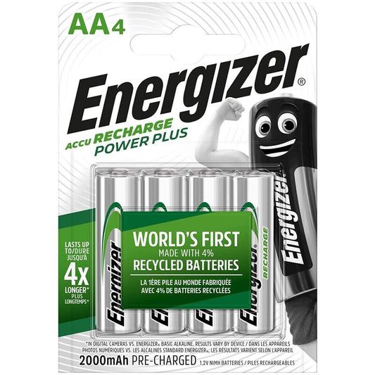 ENERGIZER - PILHAS AA4 RECARREGÁVEIS BLISTER 4