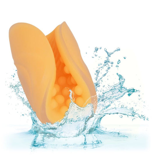 CALEXOTICS - MASTURBADOR COM PEGADA DE CONTAS LARANJA