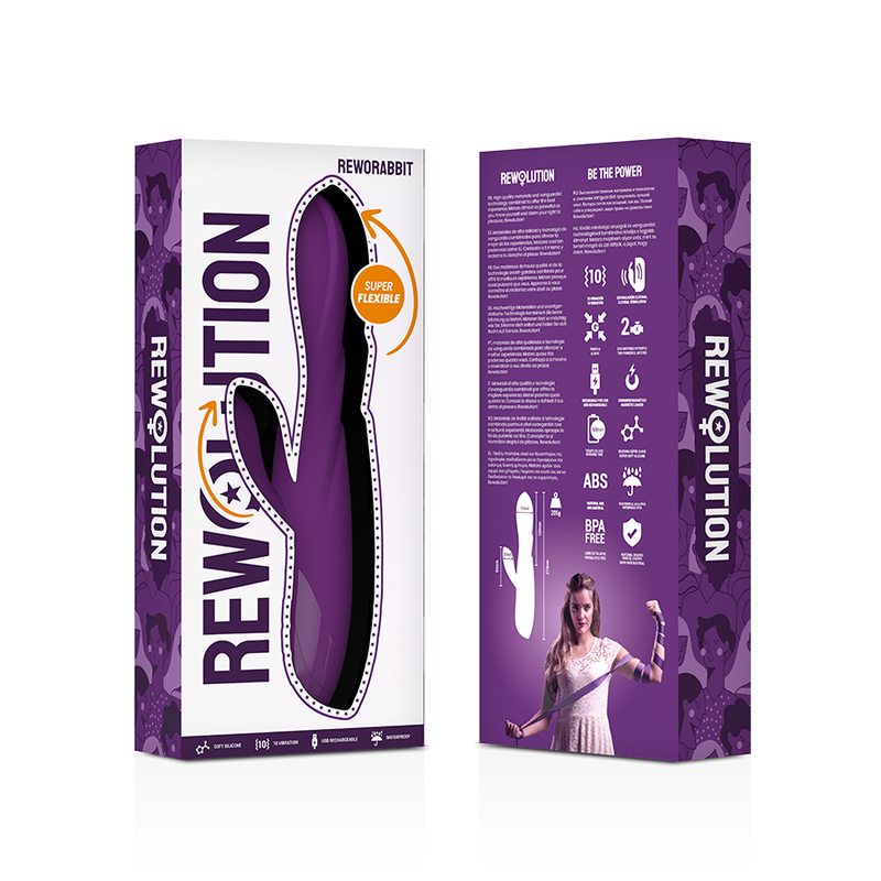 REWOLUTION - VIBRADOR FLEXÍVEL PARA COELHO REWORABBIT