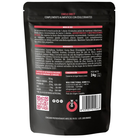 WUG SEX SENSE - POTENCIALIZADOR DE EREÇÃO 10 UNIDADES