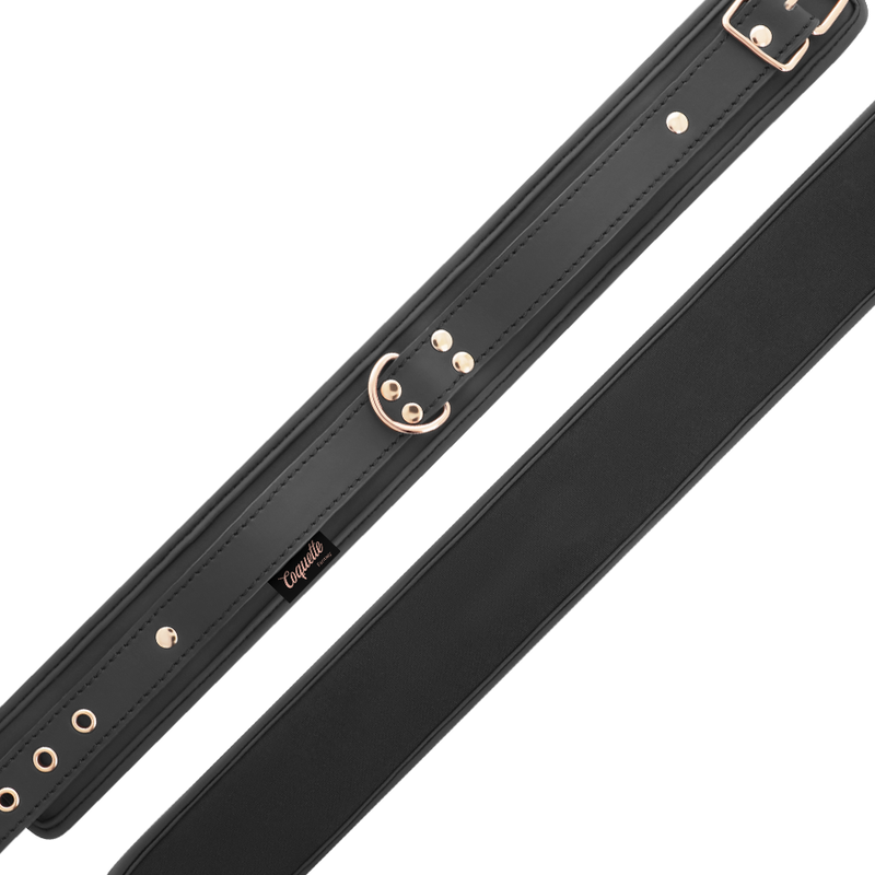 COQUETTE CHIC DESIRE - FANCY NECKLACE IN VEGAN LEATHER WITH BRACELET AND NEOPRENE LINING