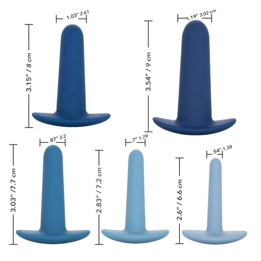 CALEXOTICS - CONJUNTO DE TREINAMENTO ANAL PORTÁTIL DE 5 PEÇAS