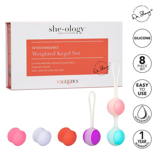 CALEXOTICS - ELLE-OLOGIE SET BOLAS KEGEL INTERCAMBIÁVEIS