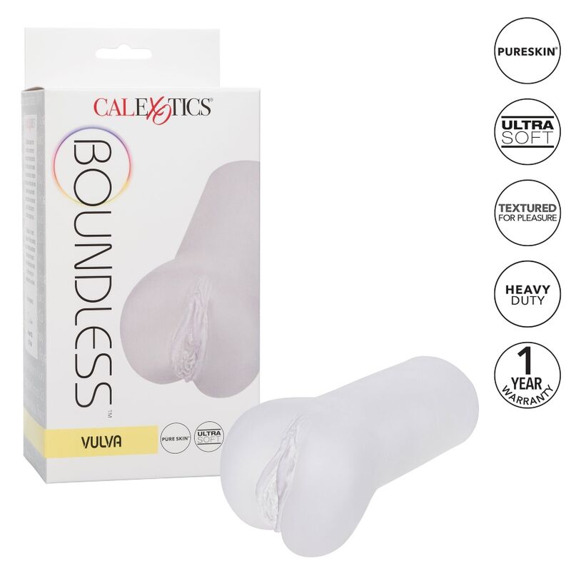 CALEXOTICS - BOUNDLESS VULVA STROKER - TRANSPARENTE