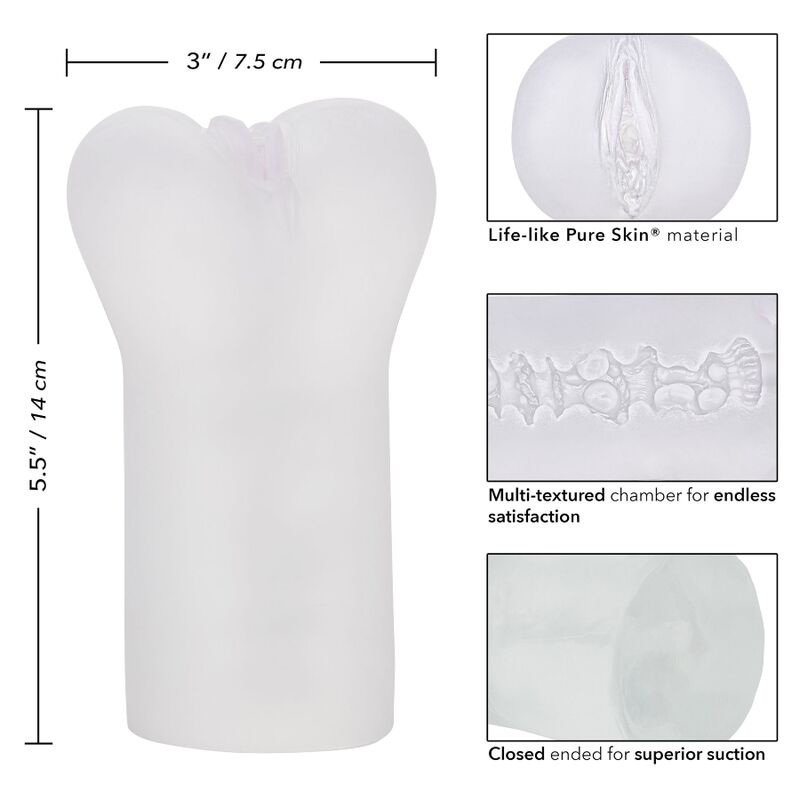 CALEXOTICS - BOUNDLESS VULVA STROKER - TRANSPARENTE