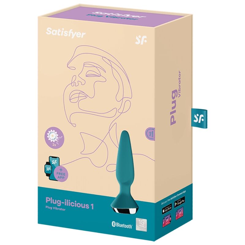 SATISFYER - VIBRADOR PLUG ILICIOUS 1 PLUG VERDE