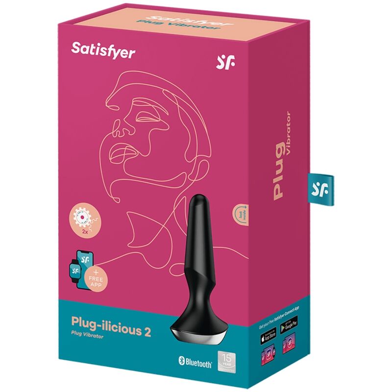 SATISFYER - VIBRADOR ILICIOUS 2 PLUG PRETO