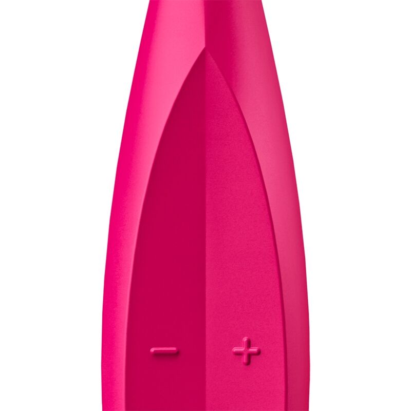 SATISFYER - VIBRADOR ROSA COM PONTA DIVERTIDA E GIRATÓRIA