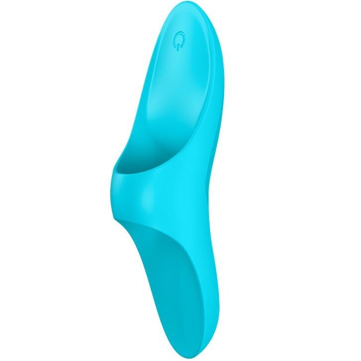SATISFYER - VIBRADOR DE DEDO COM LUZ AZUL TEASER