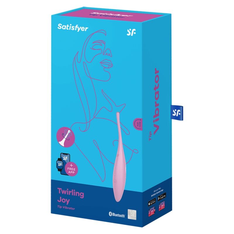 SATISFYER - JOY PINK TWIRLING CLIT TIP VIBRATOR