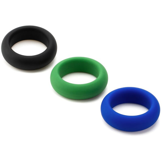 EU JOGO - CONJUNTO DE SILICONE ANÉIS DE SILICONE PARA PÊNIS