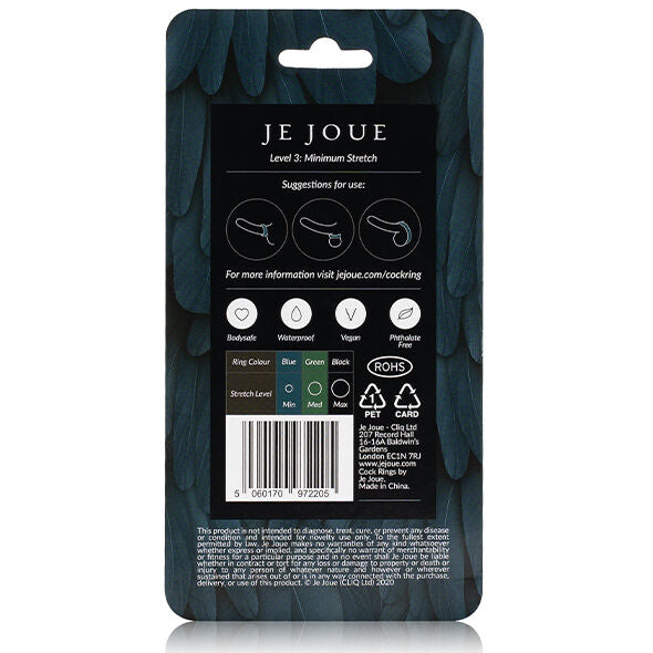 EU JOGO - ANEL DE SILICONE AZUL ESTRANGULAMENTO MÍNIMO