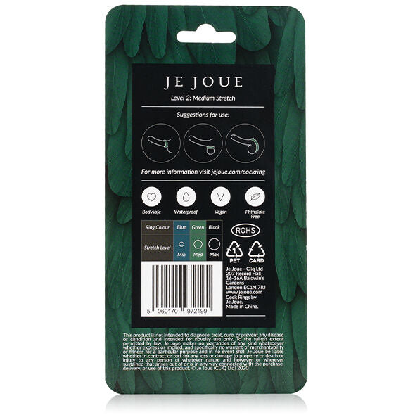 I PLAY - ANEL DE SILICONE VERDE ENGASGAR MÉDIO