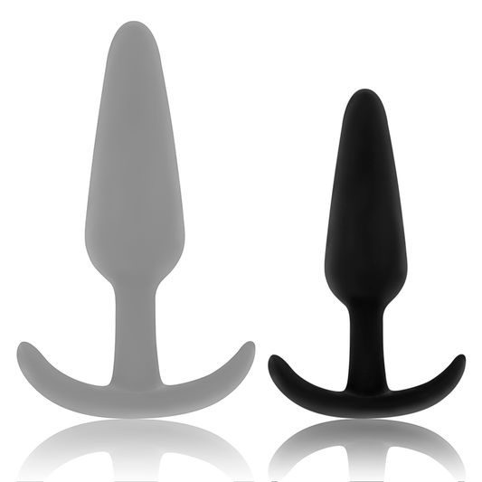 OHMAMA - PLUG ANAL DE SILICONE COM ALÇA PEQUENA