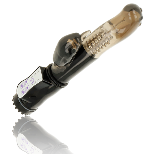 OHMAMA - VIBRADOR GIRATÓRIO COM ESTIMULADOR DE CLITÓRIS DELFIN