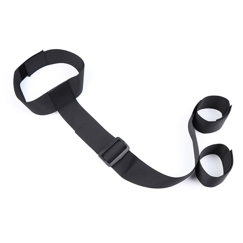 OHMAMA FETISH - NYLON HANDCUFFS AND COLLAR