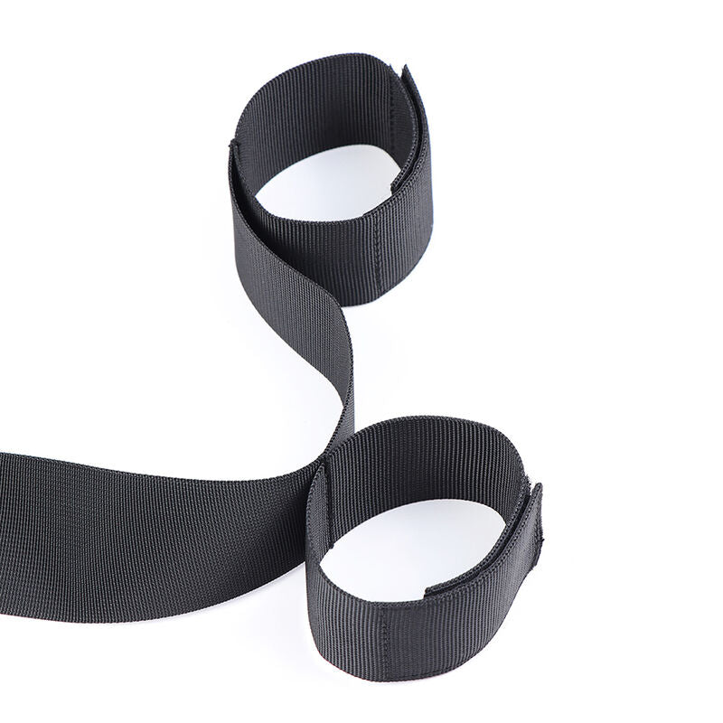 OHMAMA FETISH - NYLON HANDCUFFS AND COLLAR