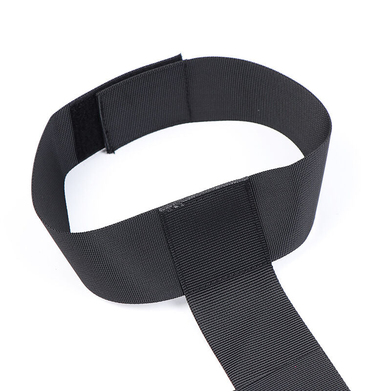 OHMAMA FETISH - NYLON HANDCUFFS AND COLLAR