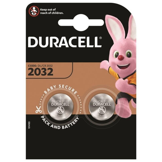 DURACELL - LITIO CR2032 3V 2 UNIDADES BATERIA BOTÃO