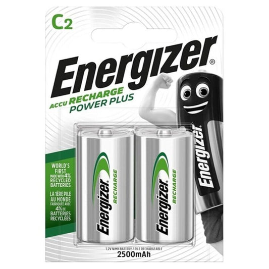 ENERGIZER - POWER PLUS HR14 C 2500mAh BATERIA RECARREGÁVEL 2 UNIDADES?