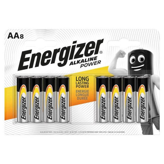 ENERGIZER - PILHA ALCALINA AA LR6 8 UNIDADES?