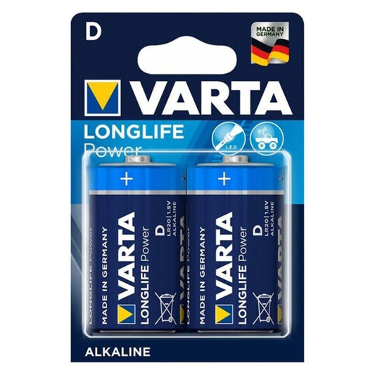 VARTA - PILHA ALCALINA DE LONGA DURAÇÃO D LR20 2 UNIDADES