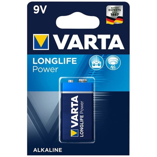 VARTA - PILHA ALCALINA LONGLIFE POWER 9V LR61 1 UNIDADE