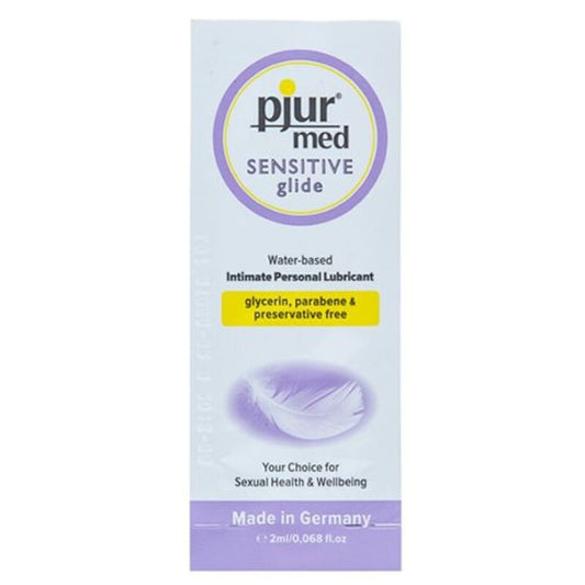 PJUR - LUBRIFICANTE À BASE DE ÁGUA MED SENSITIVE GLIDE 2 ML