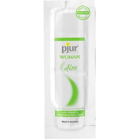 PJUR - LUBRIFICANTE FEMININO À BASE DE ÁGUA ALOE VERA 2 ML