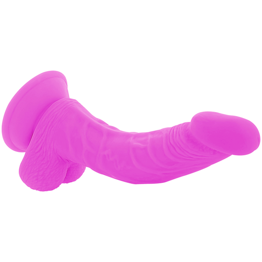 DIVERSIA - DILDO VIBRATÓRIO FLEXÍVEL ROXO 21,5 CM -O- 4,5 CM