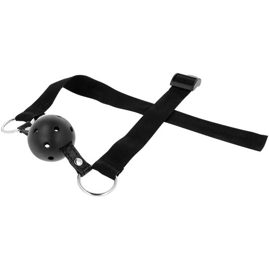 OHMAMA FETISH BALL GAG BREATHABLE IN BLACK FABRIC