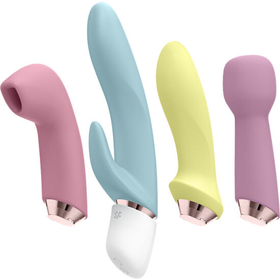 SATISFYER - MARVELOUS FOUR VIBRADOR E CONJUNTO DE PULSO DE AR