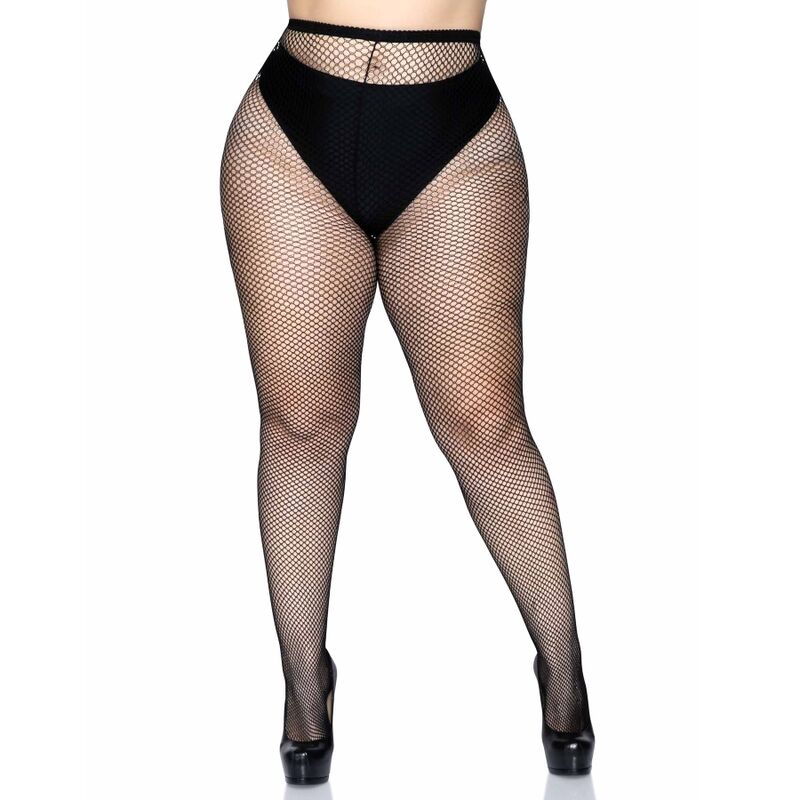 LEG AVENUE - MEIA-CALÇA ARRASTÃO PLUS SIZE