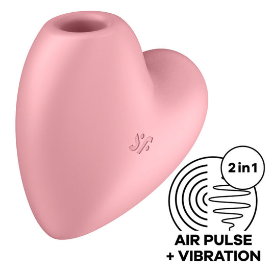 SATISFYER - CUTIE HEART ESTIMULATOR E VIBRADOR AZUL