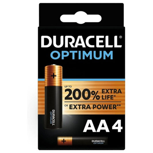 DURACELL - PILHAS ALCALINAS OPTIMUM 200 AA LR6 4 UNIDADES?
