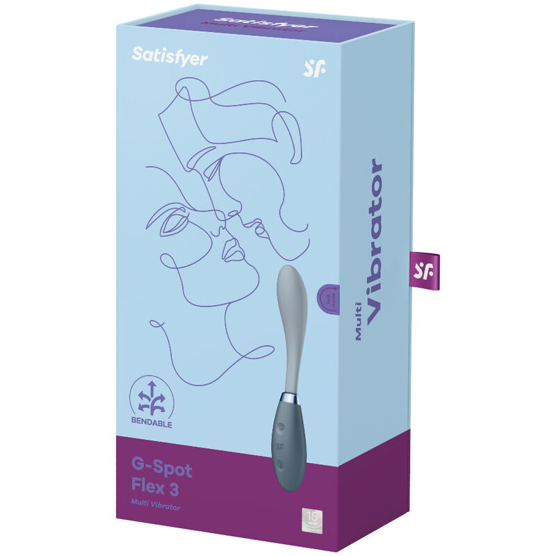 SATISFYER - G-SPOT FLEX 3 MULTI VIBRADOR GRAY