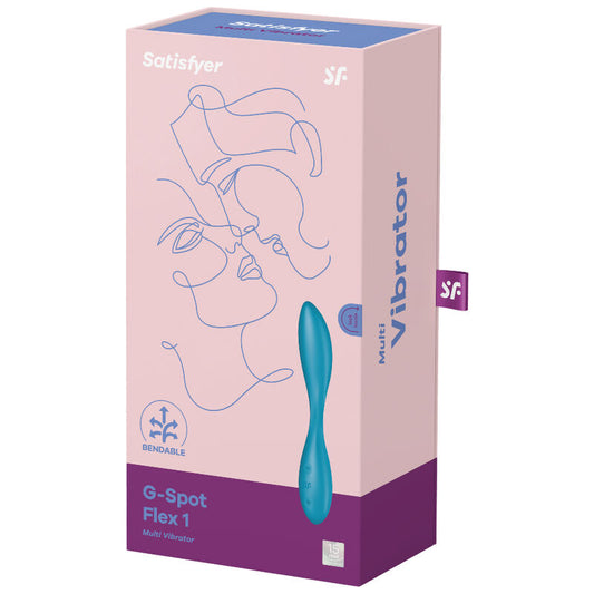 SATISFYER - VIBRADOR MULTI-PONTO G FLEX 1 AZUL