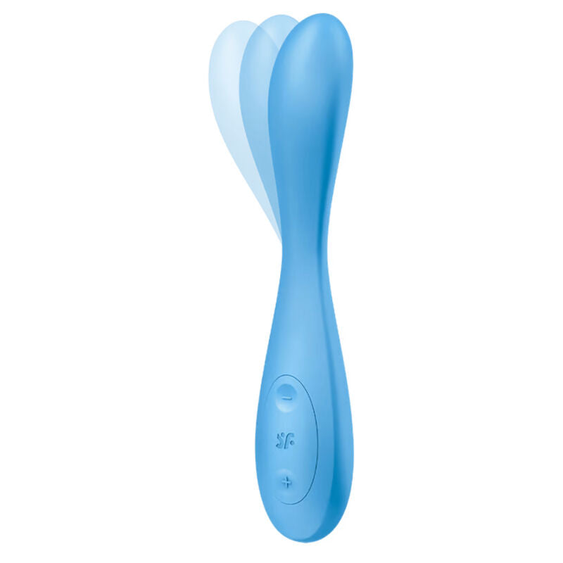 SATISFYER - G-SPOT FLEX 4+ BLUE MULTI VIBRATOR APP