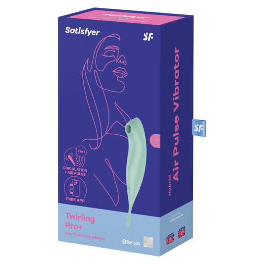 SATISFYER - TWIRLING PRO+ ESTIMULADOR E VIBRADOR APP VERDE