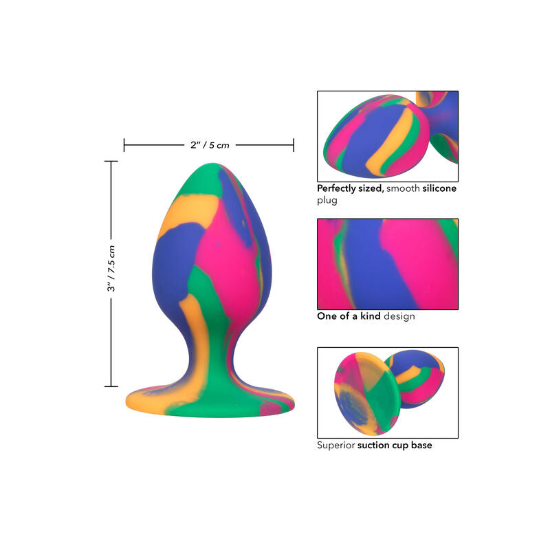 CALEXOTICS - PLUG ANAL TIE-DYE MÉDIO CHEEKY