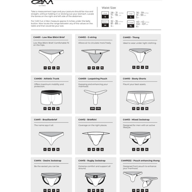 CUT4MEN - JOCKSTRAP DESIRE CUERO AZUL S