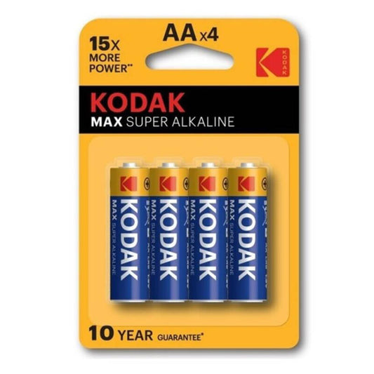 KODAK - MAX AA LR6 PILHAS ALCALINAS * 4