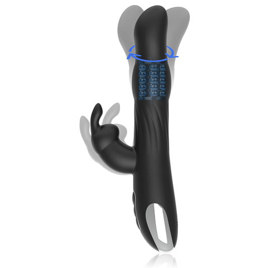 BRILLY GLAM MOEBIUS RABBIT VIBRADOR E ROTATOR COMPATÍVEL COM A TECNOLOGIA WIRELESS WATCHME