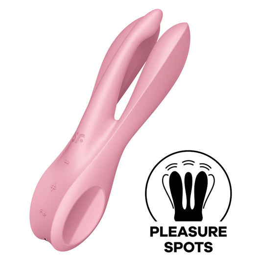 SATISFYER - TRÊS VIBRADOR AZUL 1