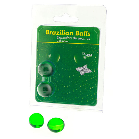 TALOKA - 2 BOLAS BRASILEIRAS GEL ÍNTIMO DE MENTA