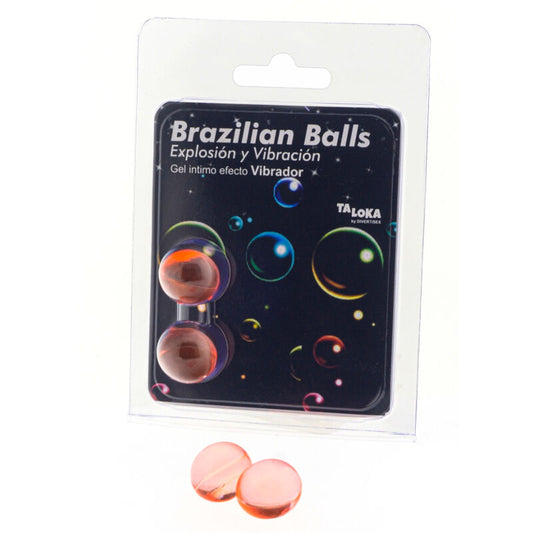 TALOKA - 2 BOLAS BRASILEIRAS GEL EFEITO VIBRATÓRIO EXCITANTE