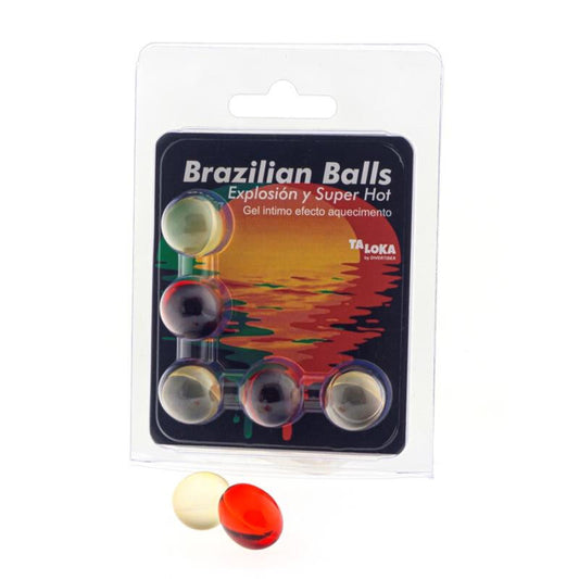 TALOKA - 5 BOLAS BRASILEIRAS GEL EFEITO SUPER QUENTE