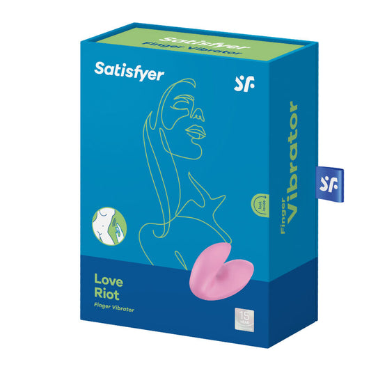 SATISFYER - VIBRADOR DE DEDO ROXO LOVE RIOT